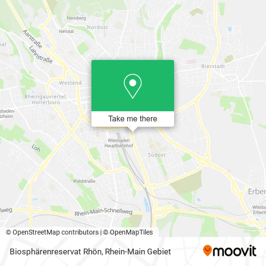 Карта Biosphärenreservat Rhön