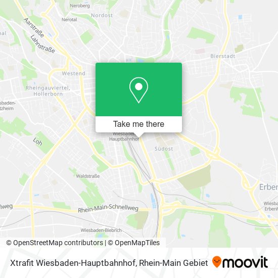 Xtrafit Wiesbaden-Hauptbahnhof map