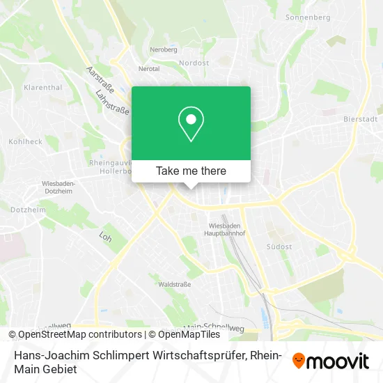 Карта Hans-Joachim Schlimpert Wirtschaftsprüfer