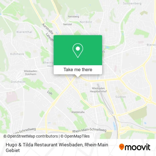 Карта Hugo & Tilda Restaurant Wiesbaden