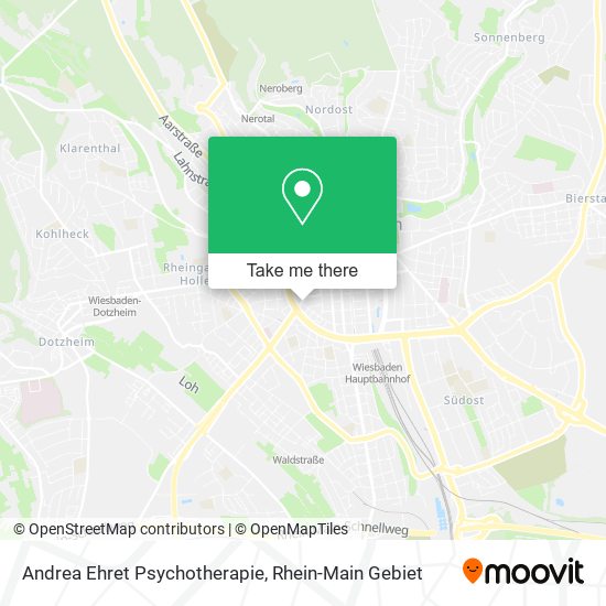 Карта Andrea Ehret Psychotherapie
