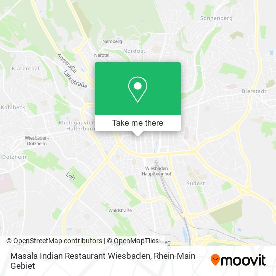 Masala Indian Restaurant Wiesbaden map