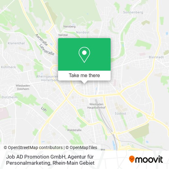 Карта Job AD Promotion GmbH, Agentur für Personalmarketing