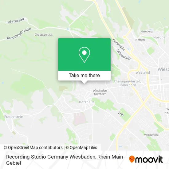 Карта Recording Studio Germany Wiesbaden