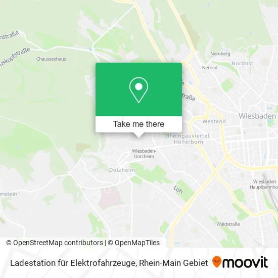 Карта Ladestation für Elektrofahrzeuge