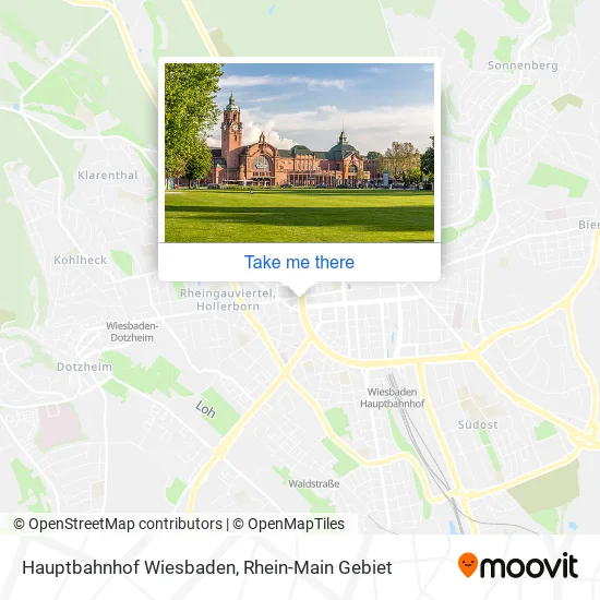 Карта Hauptbahnhof Wiesbaden