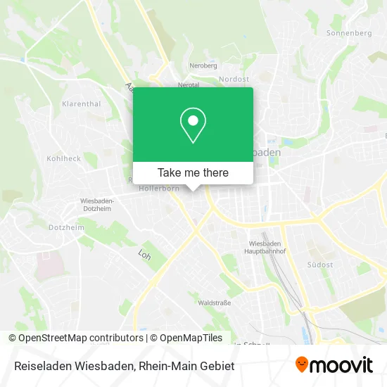 Карта Reiseladen Wiesbaden