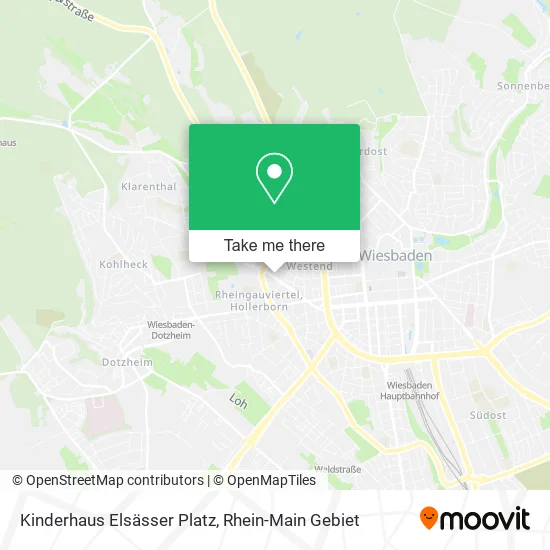Карта Kinderhaus Elsässer Platz