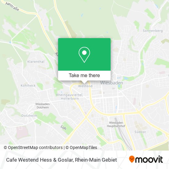 Cafe Westend Hess & Goslar map