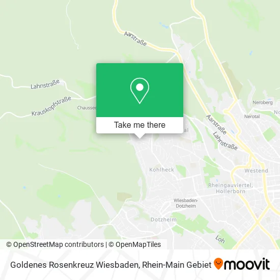 Карта Goldenes Rosenkreuz Wiesbaden