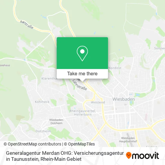 Карта Generalagentur Merdan OHG: Versicherungsagentur in Taunusstein