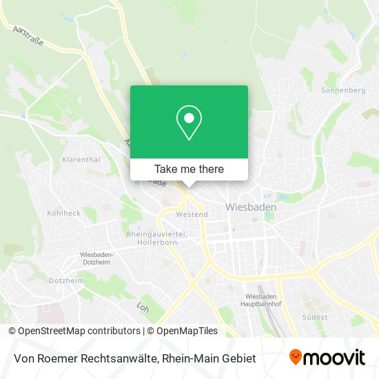 Карта Von Roemer Rechtsanwälte