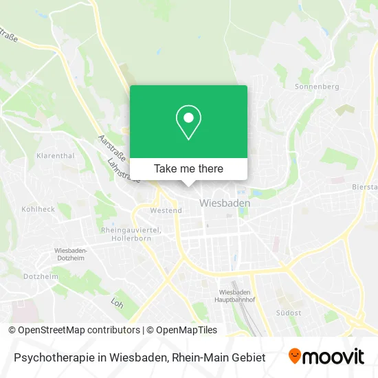 Карта Psychotherapie in Wiesbaden