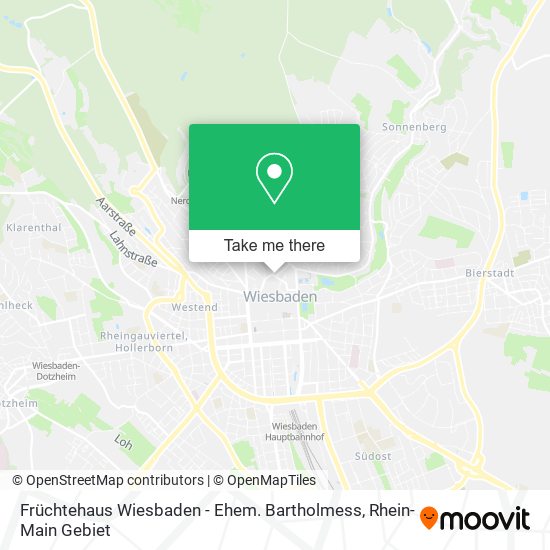 Früchtehaus Wiesbaden - Ehem. Bartholmess map