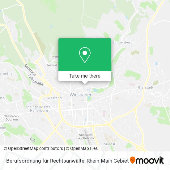 Berufsordnung für Rechtsanwälte map