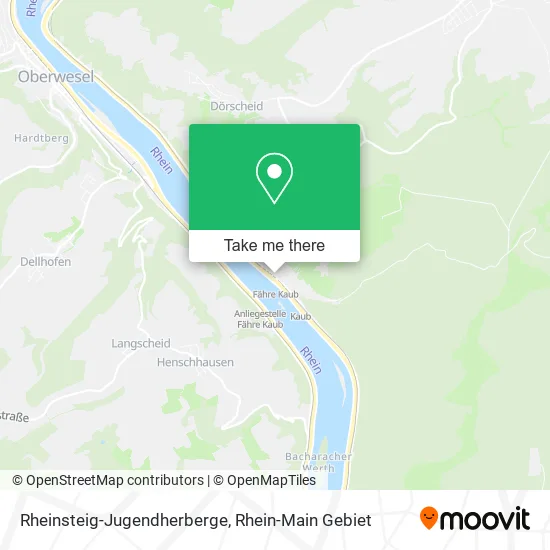 Карта Rheinsteig-Jugendherberge