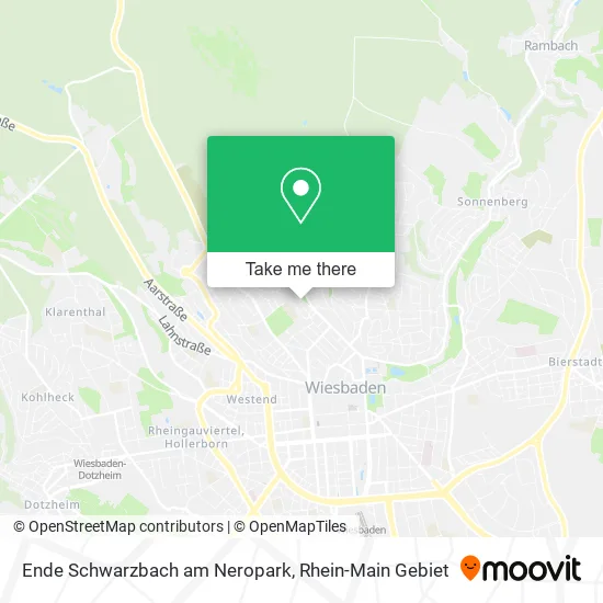 Карта Ende Schwarzbach am Neropark
