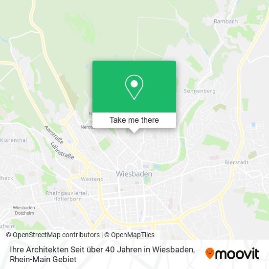 Ihre Architekten Seit über 40 Jahren in Wiesbaden map