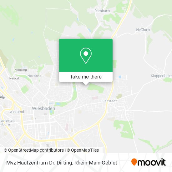 Карта Mvz Hautzentrum Dr. Dirting