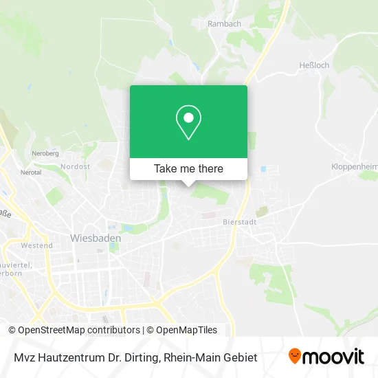 Карта Mvz Hautzentrum Dr. Dirting