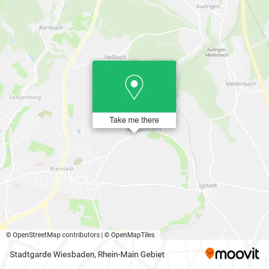 Карта Stadtgarde Wiesbaden