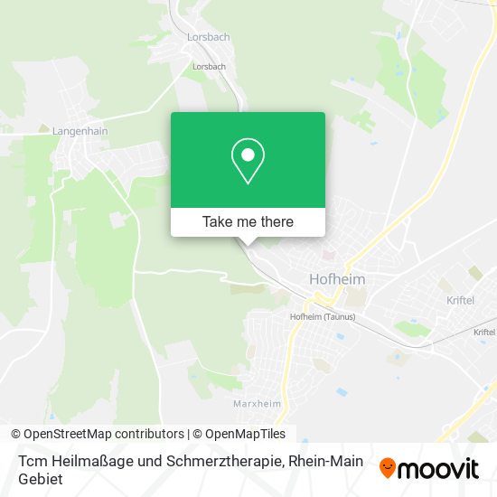 Tcm Heilmaßage und Schmerztherapie map