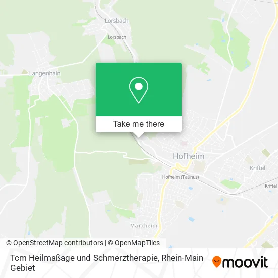 Карта Tcm Heilmaßage und Schmerztherapie