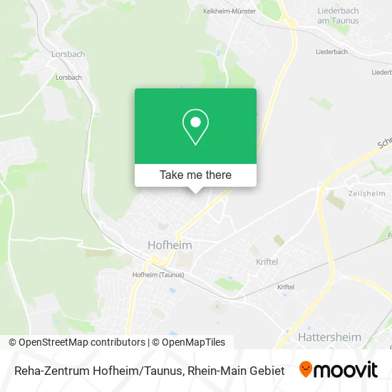 Карта Reha-Zentrum Hofheim/Taunus