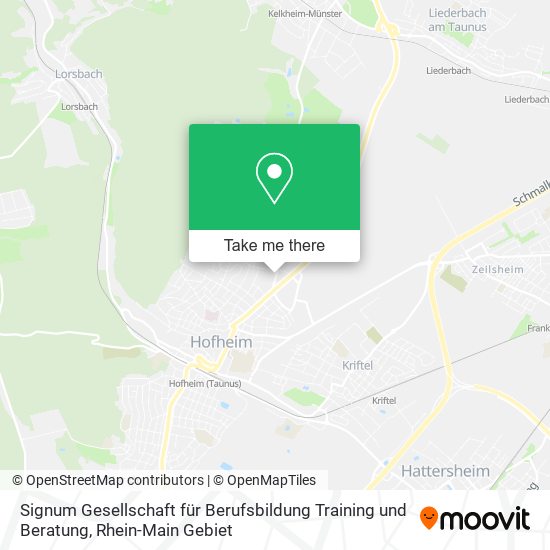 Signum Gesellschaft für Berufsbildung Training und Beratung map