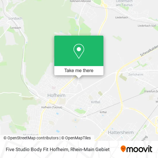 Карта Five Studio Body Fit Hofheim