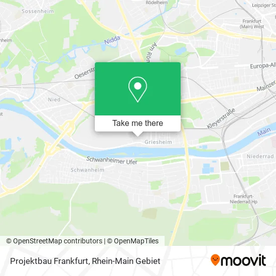 Карта Projektbau Frankfurt