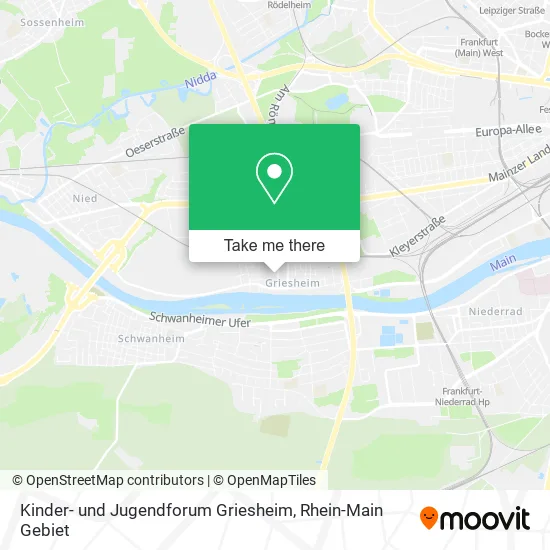 Карта Kinder- und Jugendforum Griesheim