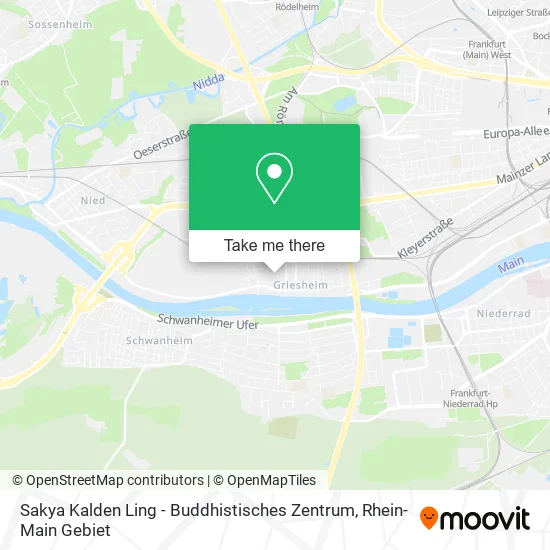 Карта Sakya Kalden Ling - Buddhistisches Zentrum