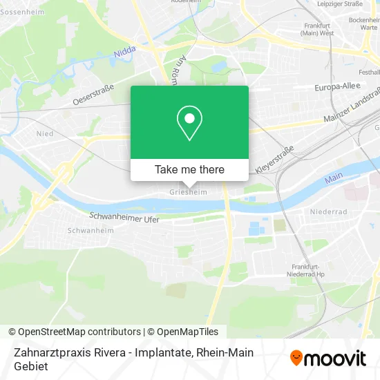 Карта Zahnarztpraxis Rivera - Implantate