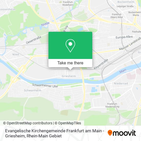 Evangelische Kirchengemeinde Frankfurt am Main - Griesheim map
