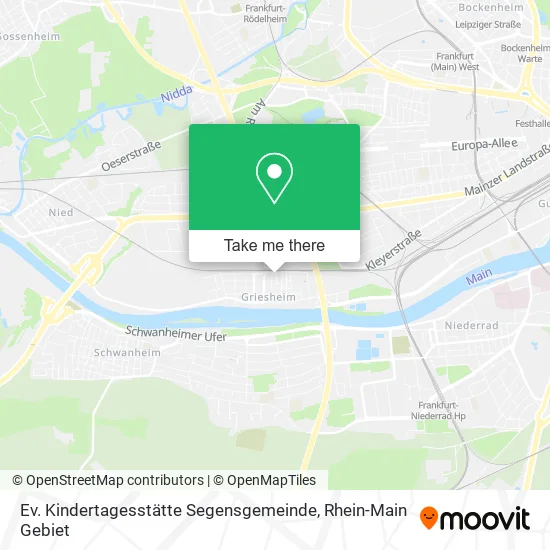 Карта Ev. Kindertagesstätte Segensgemeinde