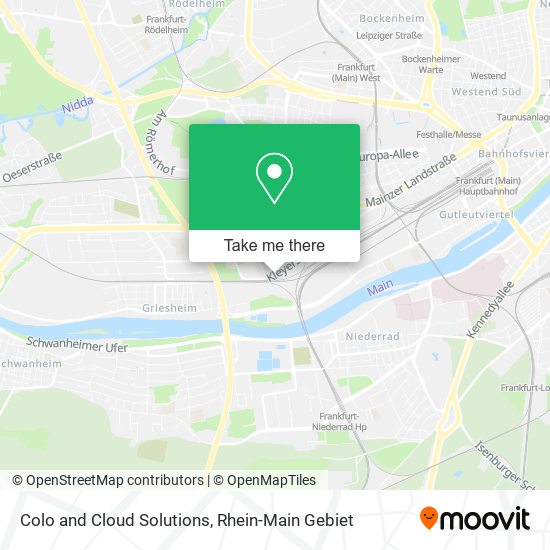 Colo and Cloud Solutions map