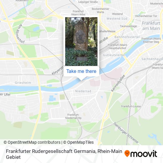 Frankfurter Rudergesellschaft Germania map