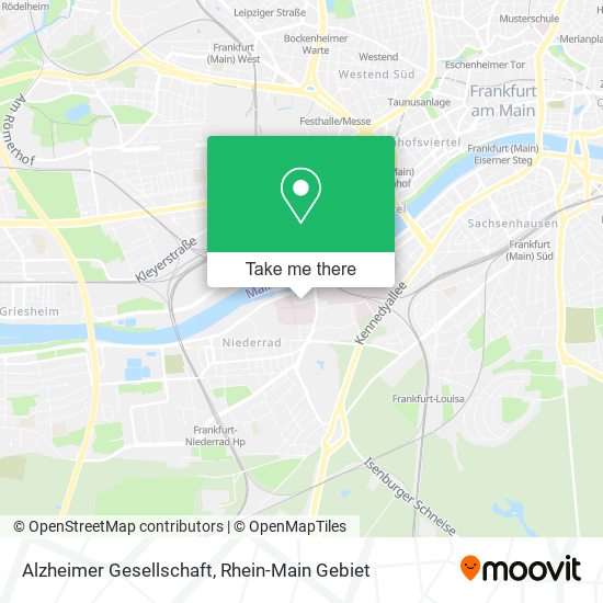 Alzheimer Gesellschaft map
