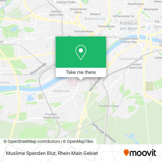 Muslime Spenden Blut map