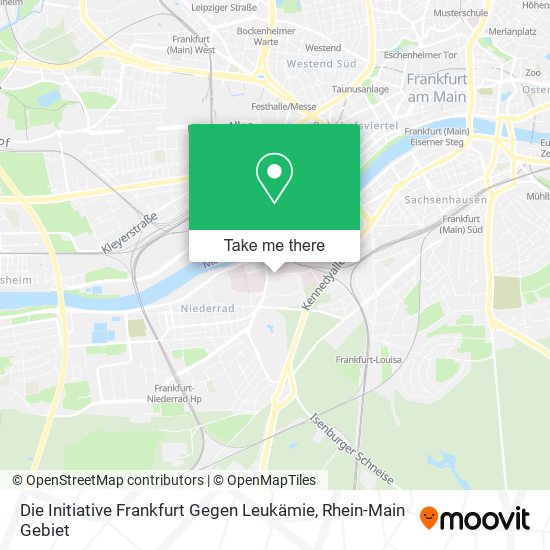 Die Initiative Frankfurt Gegen Leukämie map
