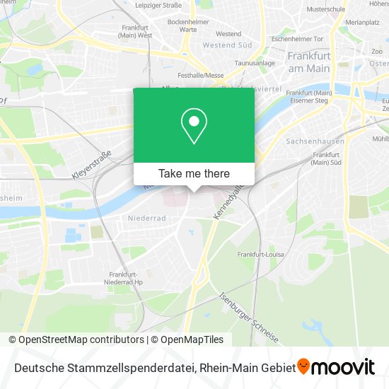 Deutsche Stammzellspenderdatei map