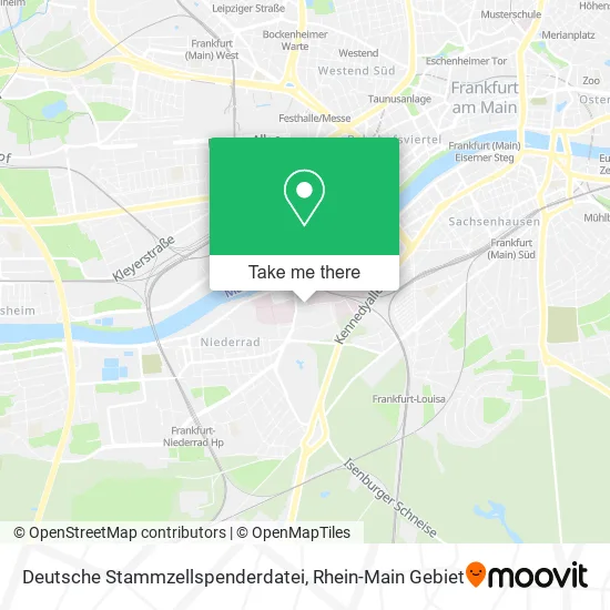 Карта Deutsche Stammzellspenderdatei