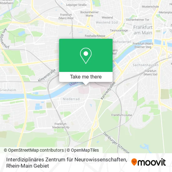 Карта Interdiziplinäres Zentrum für Neurowissenschaften