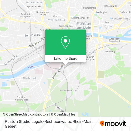 Карта Pastori Studio Legale-Rechtsanwalts