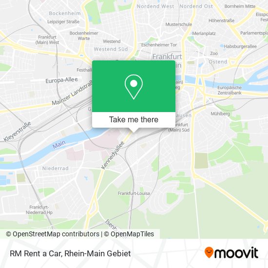 RM Rent a Car map