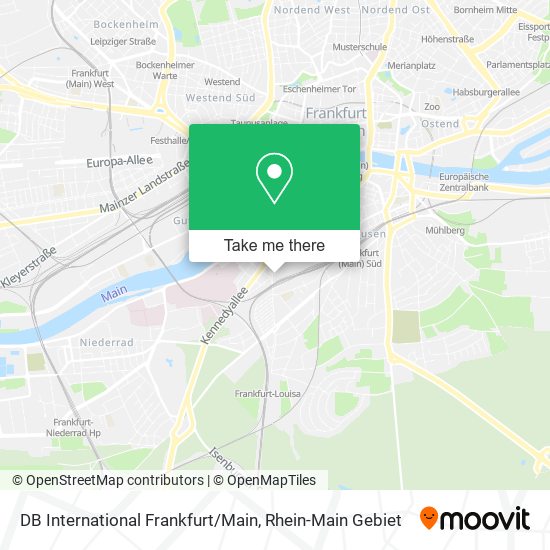 DB International Frankfurt / Main map