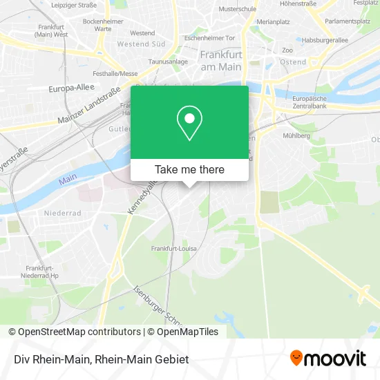 Карта Div Rhein-Main