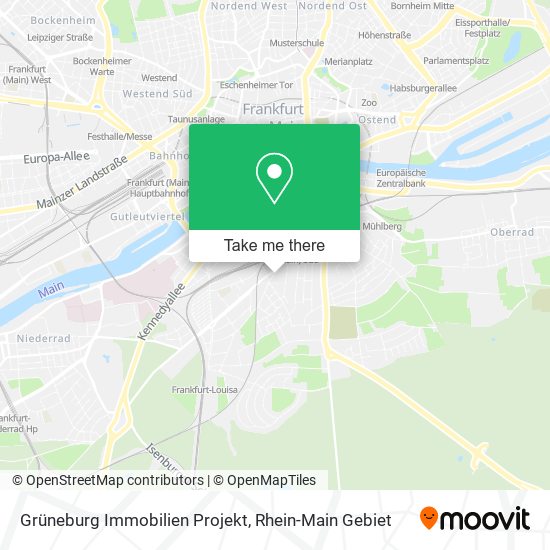 Grüneburg Immobilien Projekt map