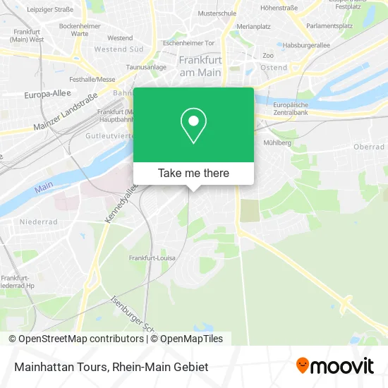 Карта Mainhattan Tours